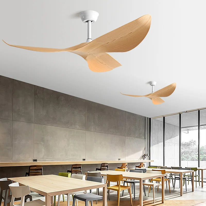 DecorBites™ 52" Modern DC Ceiling Fan with Remote Control for Living Room, Restaurant, Office