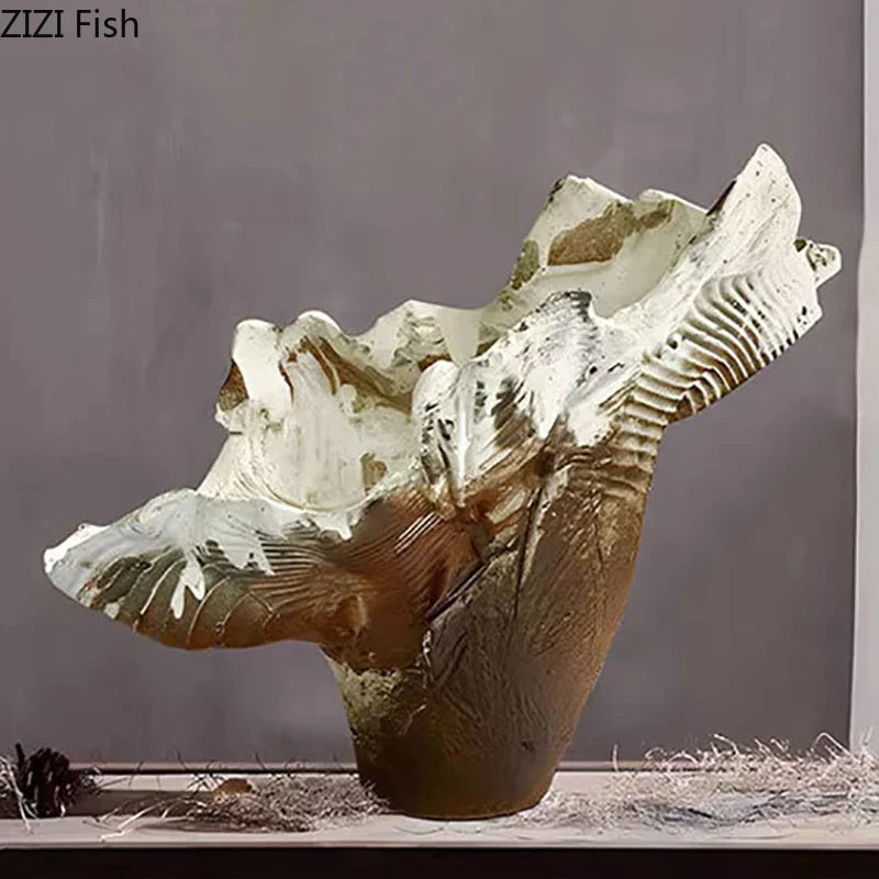 DecorBites™ Irregular Shape Vase: Abstract Desk Decoration for Aesthetic Room Decor