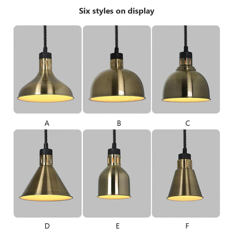 DecorBites™ Electric 275W Food Heat Preservation Pendant Light for Kitchen & Restaurant