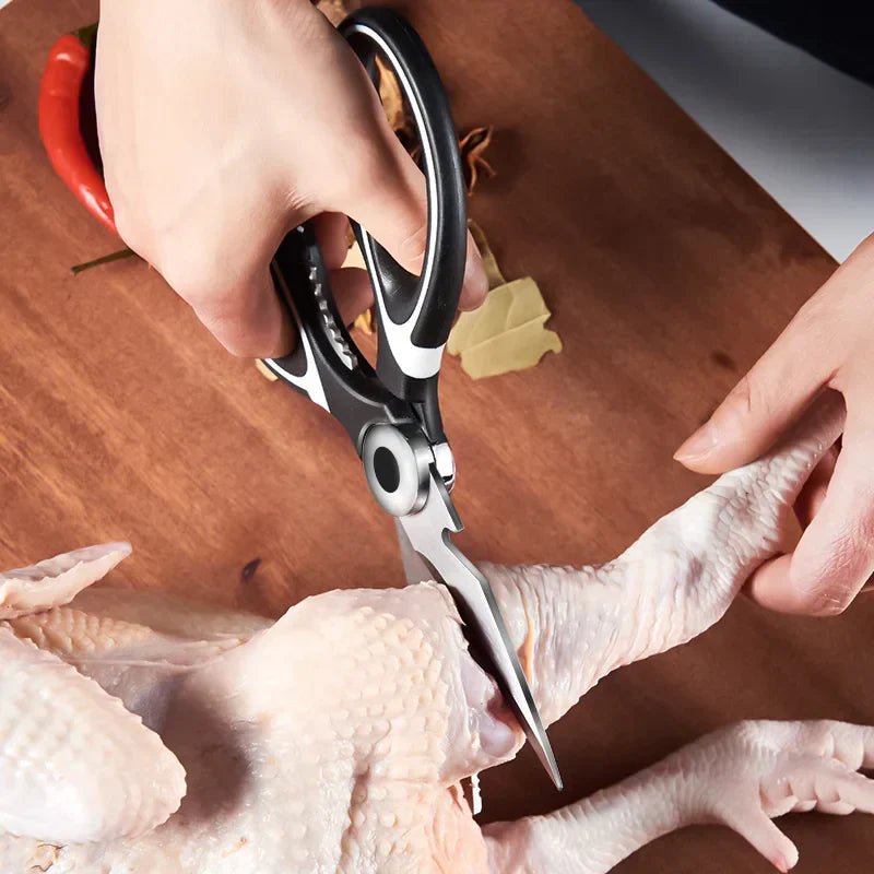 DecorBites™ Kitchen Shears Stainless Steel Multi Cutter for Poultry, Fish & Meat