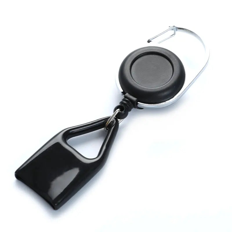 Retractable Lighter Leash with Silicone Cover and Keychain Clip | EDC Safety Accessory