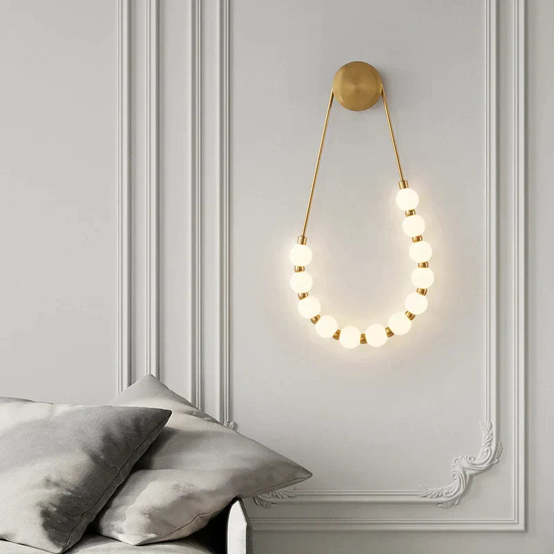 DecorBites™ Cream Italian Style Asymmetric Magic Bean Wall Lamp