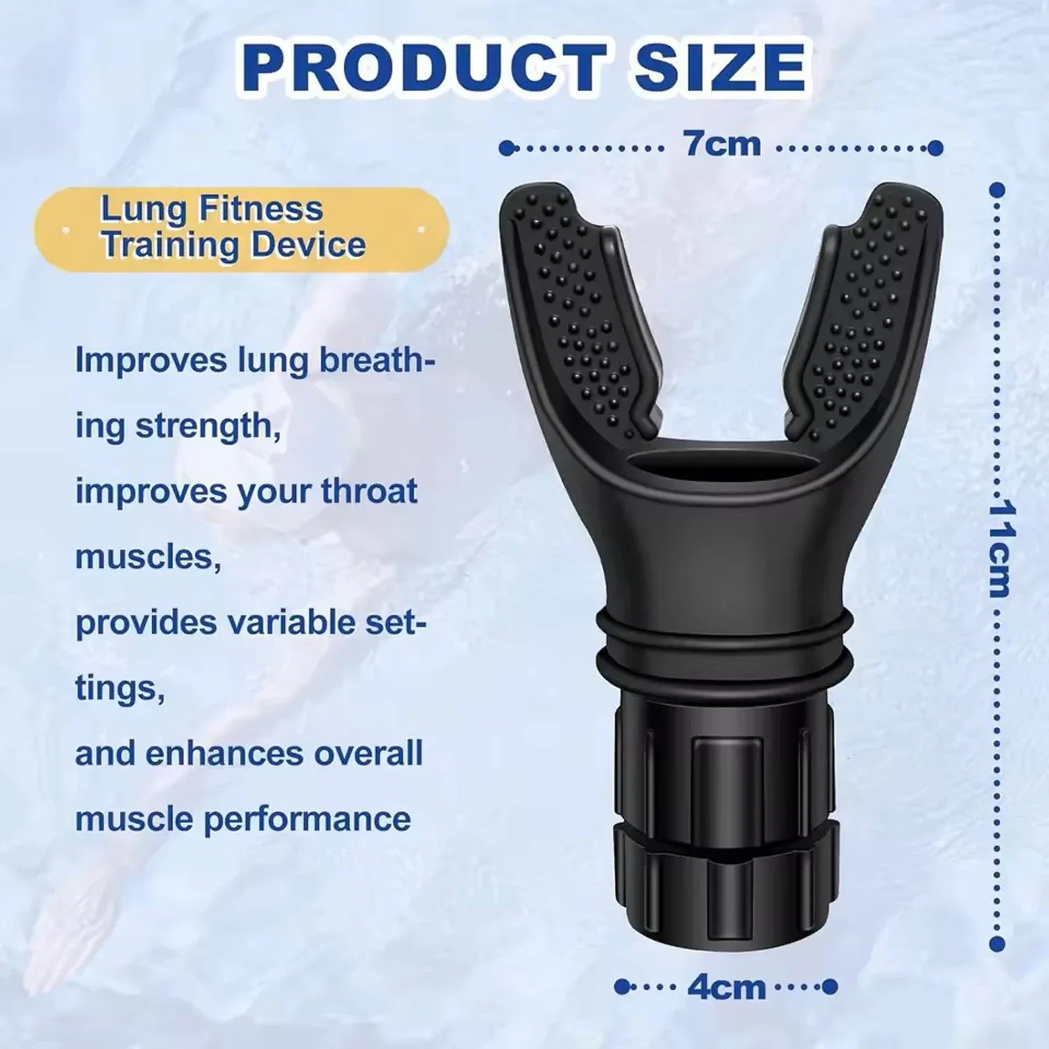 Breathing Trainer Lung Flexer | Durable Fitness Exerciser for Increased Lung Capacity