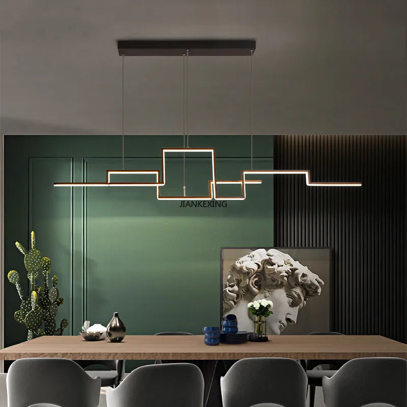 DecorBites™ LED Ceiling Chandelier Dimmable for Dining Room Kitchen Bar Pendant Lamp