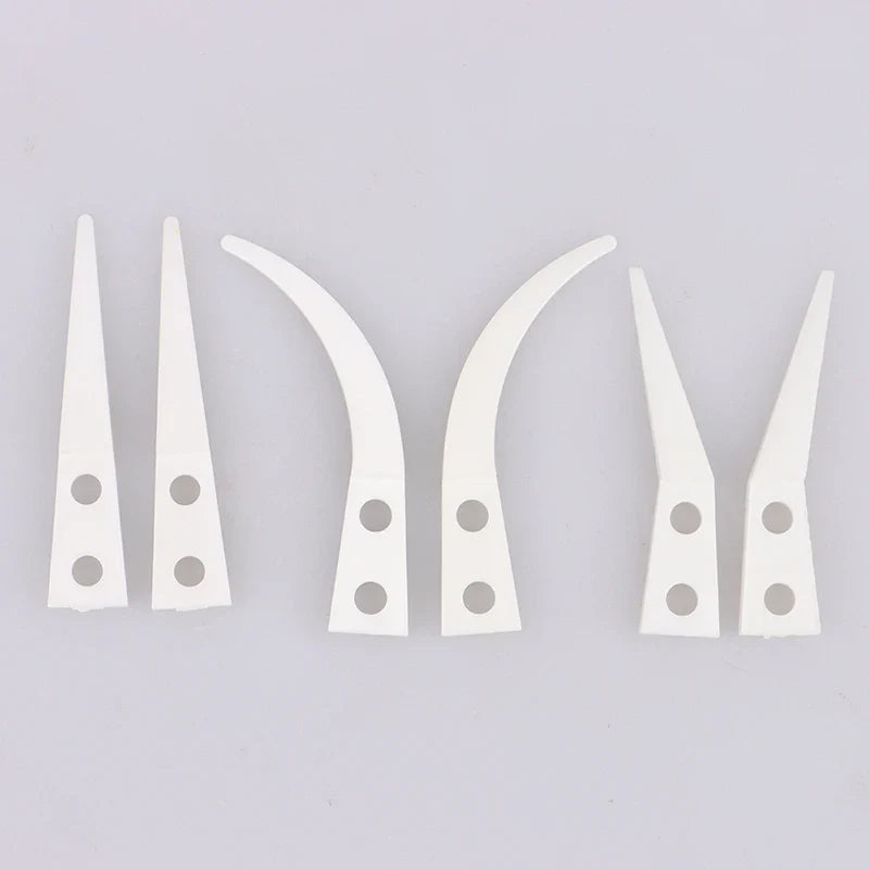 Anti-static Ceramic Tweezers Set | 2pcs Straight and Curved Tip for Electronics Repair