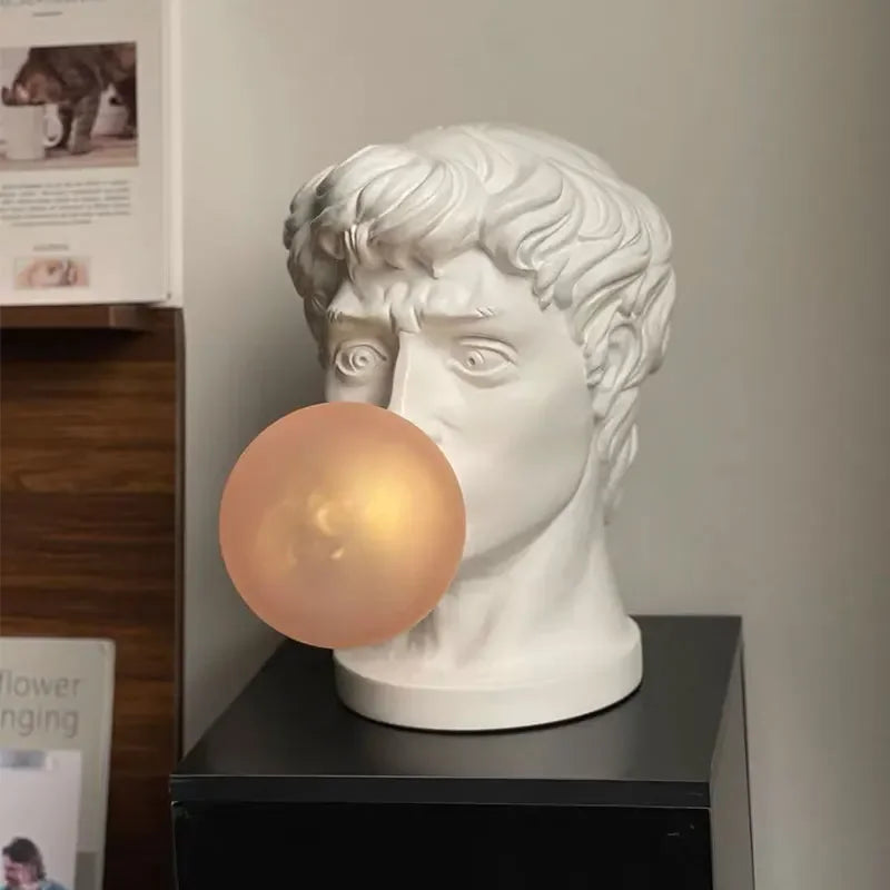 DecorBites™ David Sculpture Table Lamp Modern Lighting Fixture for Home Decoration