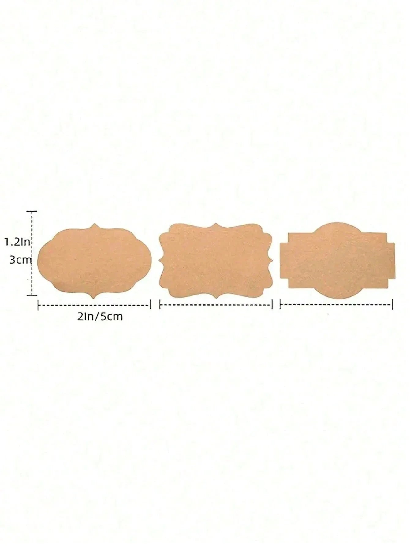 300pcs Solid Color Kraft Paper Label Stickers | Multi-Purpose Writable Stickers for Students, School, and DIY Crafts