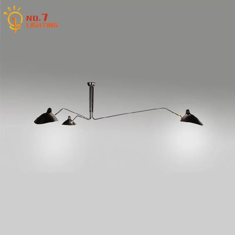 DecorBites™ Industrial Spider Serge Mouille Ceiling Lamp Black LED E27 Lighting