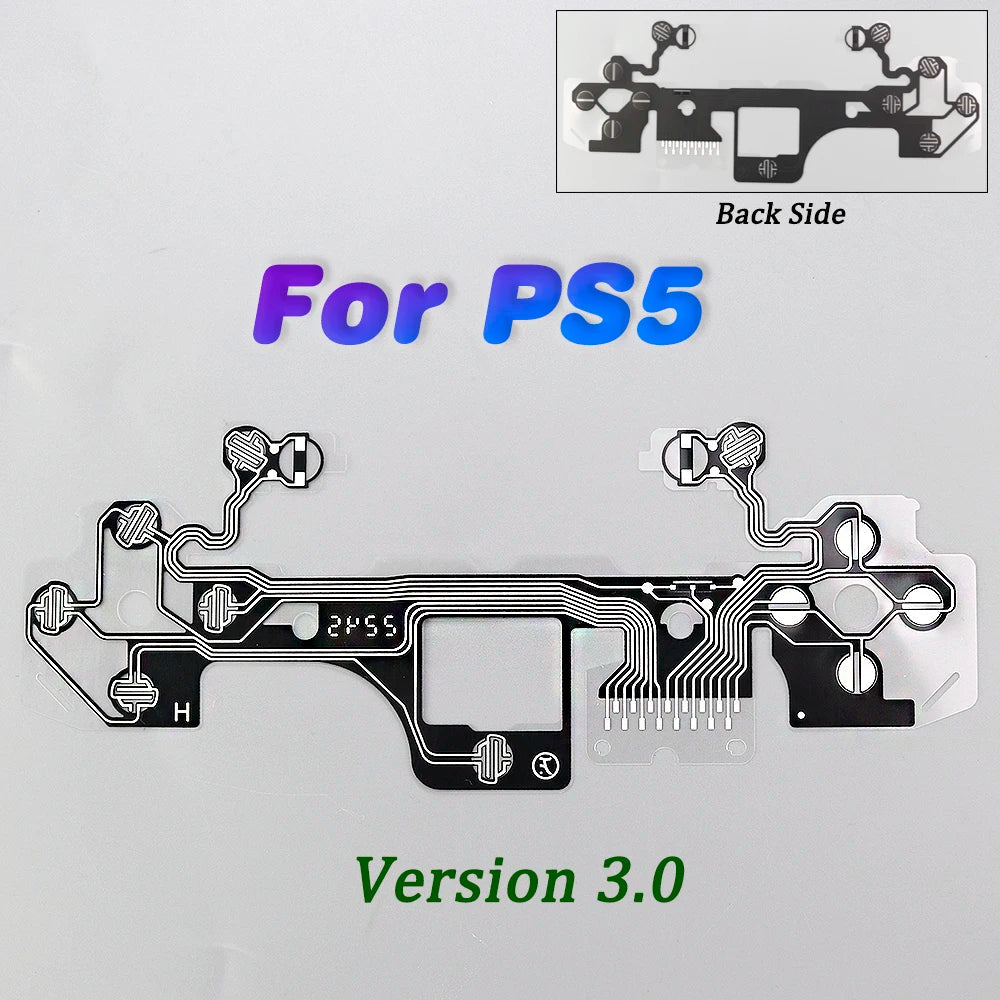1Pc Button Ribbon Circuit Board for PS3 PS4 Pro PS5 Controller | Conductive Film Keypad Flex Cable Replacement