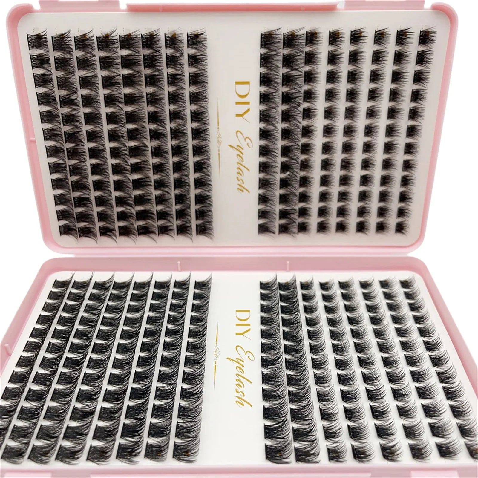 384pcs Individual Lashes Eyelash Book Clusters | DIY Cluster Eyelash Extensions for Home Use