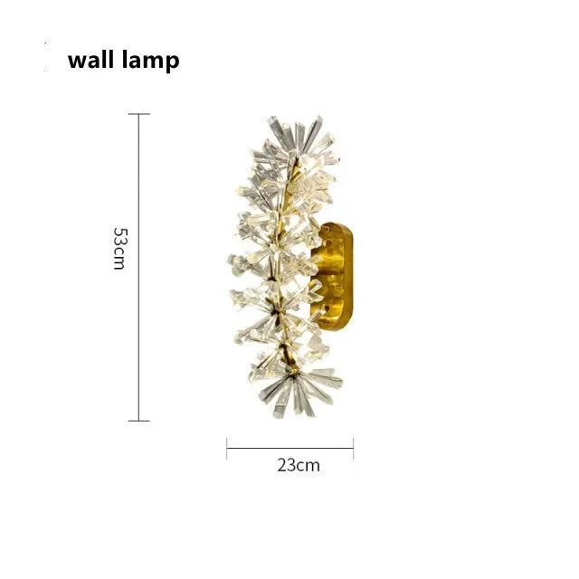 DecorBites™ Crystal LED Chandelier for Home Decor – Modern Hanging Lamp