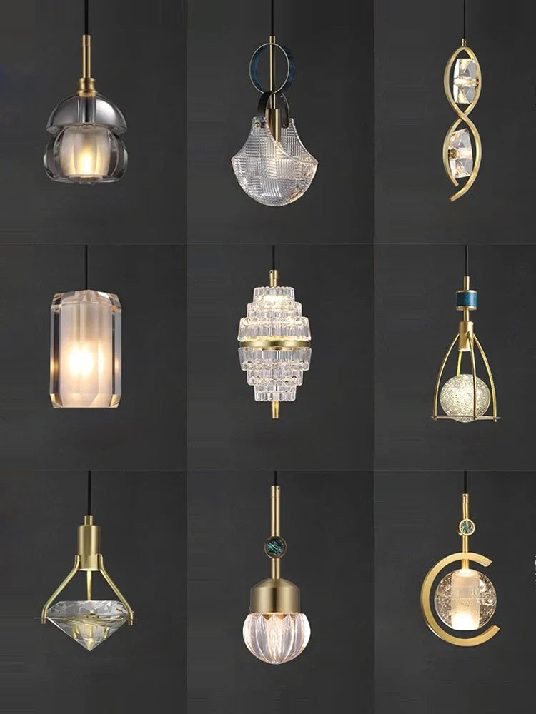 DecorBites™ Crystal LED Ceiling Chandelier - Dimmable Art Deco Pendant Light