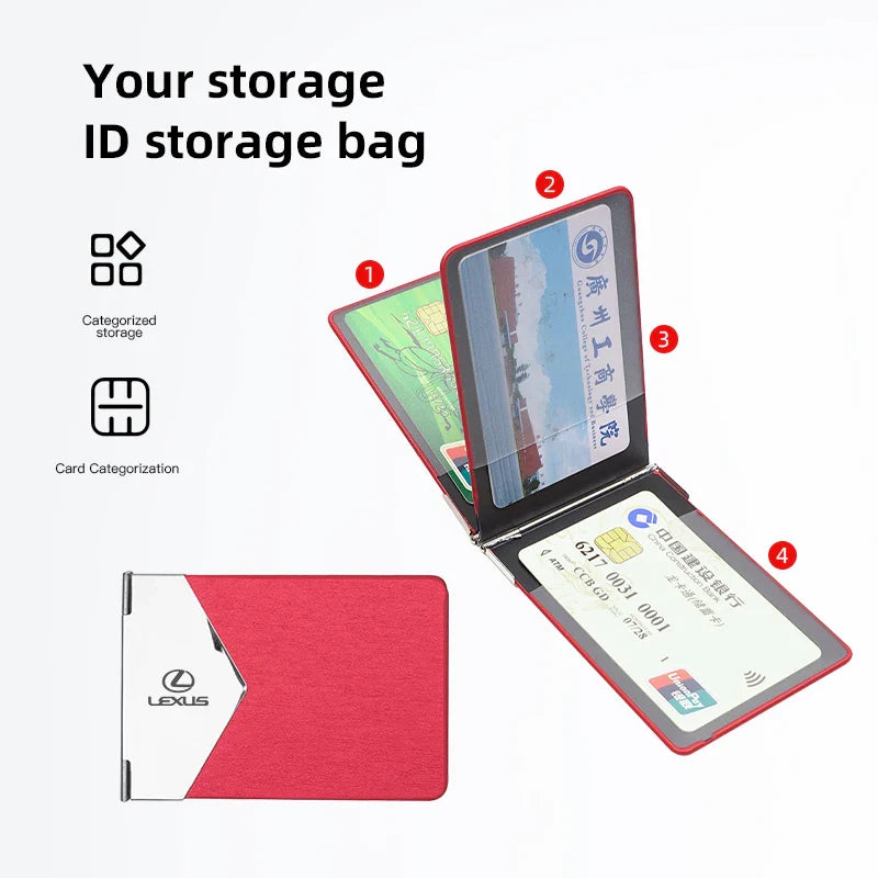 Thin Aluminum Credit Card Holder for Lexus | Laser Engraved ID Case