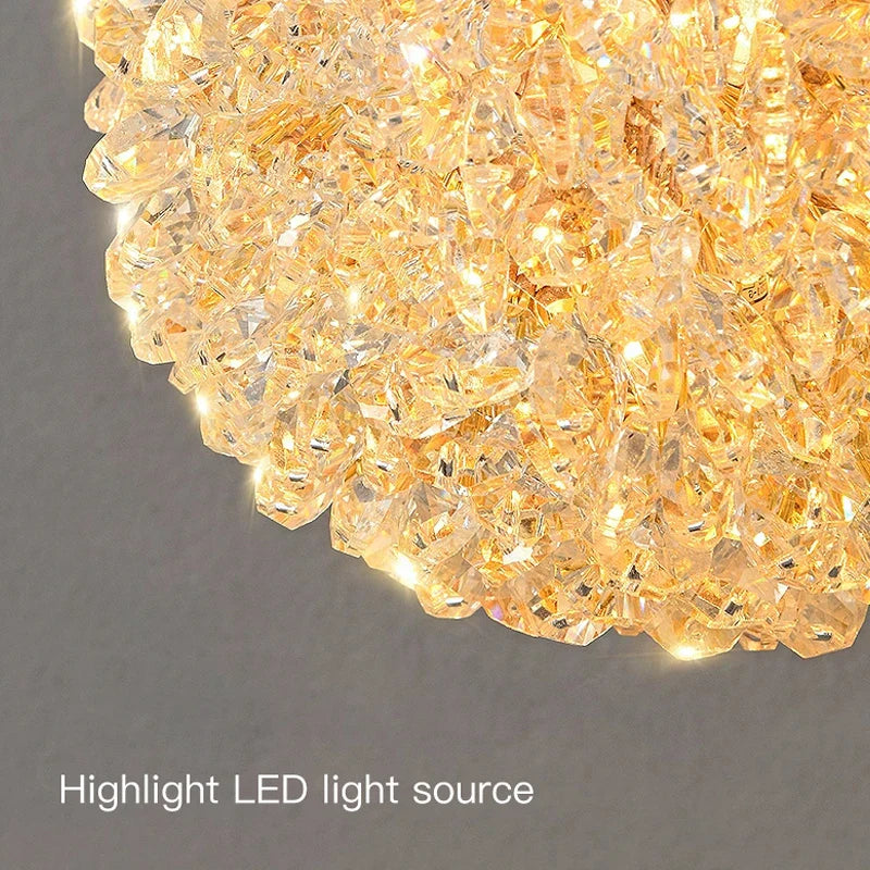 DecorBites™ Crystal Wall Sconce | Modern Designer Copper Wall Lamp for Home Decor Lighting