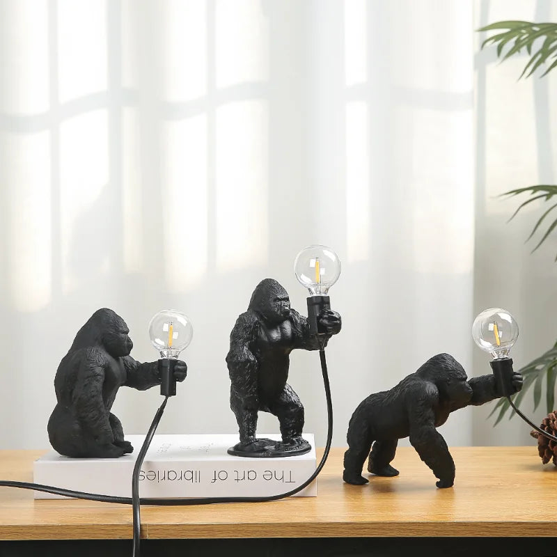 DecorBites™ Gorilla Night Light Indoor Decor Resin Small Lamp