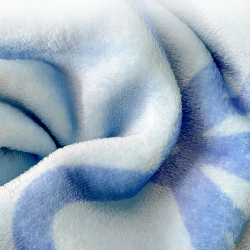 DecorBites™ Cozy Milk Velvet Blanket: Cute Pattern, Warm, Multi-Functional Sofa & Travel Shawl