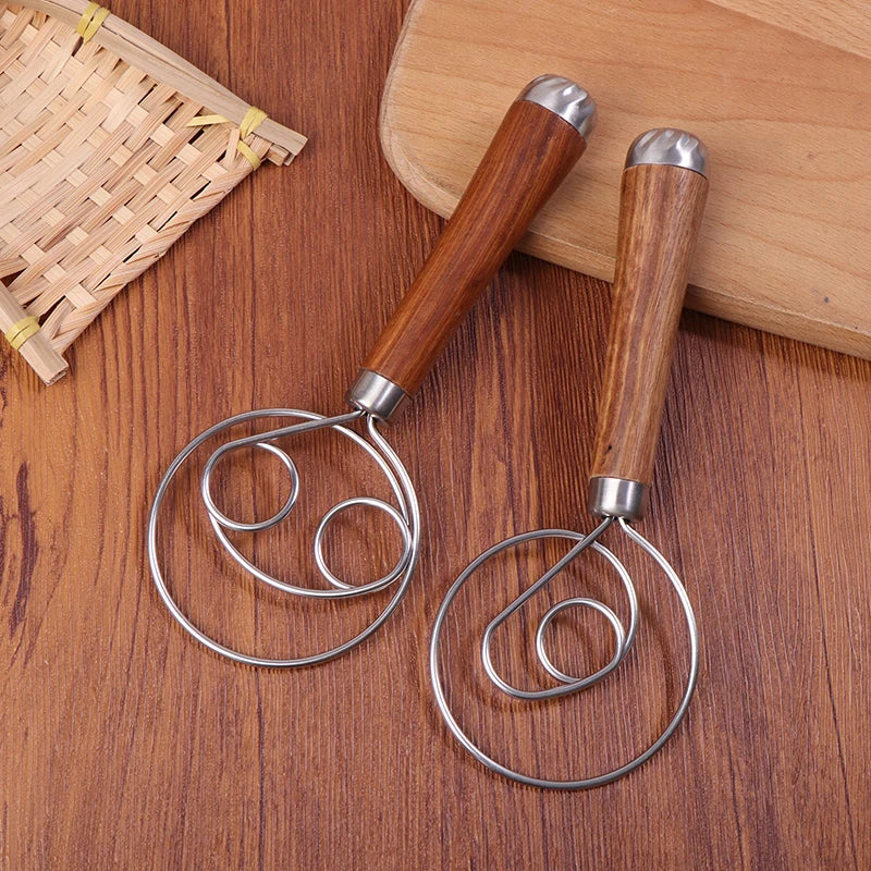 Danish Dough Whisk | Stainless Steel Mixing Rod for Baking