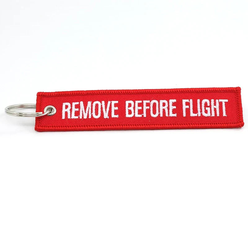 5PCS Remove Before Flight Keychain | Aviation Jet Tag Key Holder Set