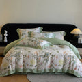 DecorBites™ Eucalyptus Fiber Flowers Print Bedding Set - Soft Silky Cool Feel