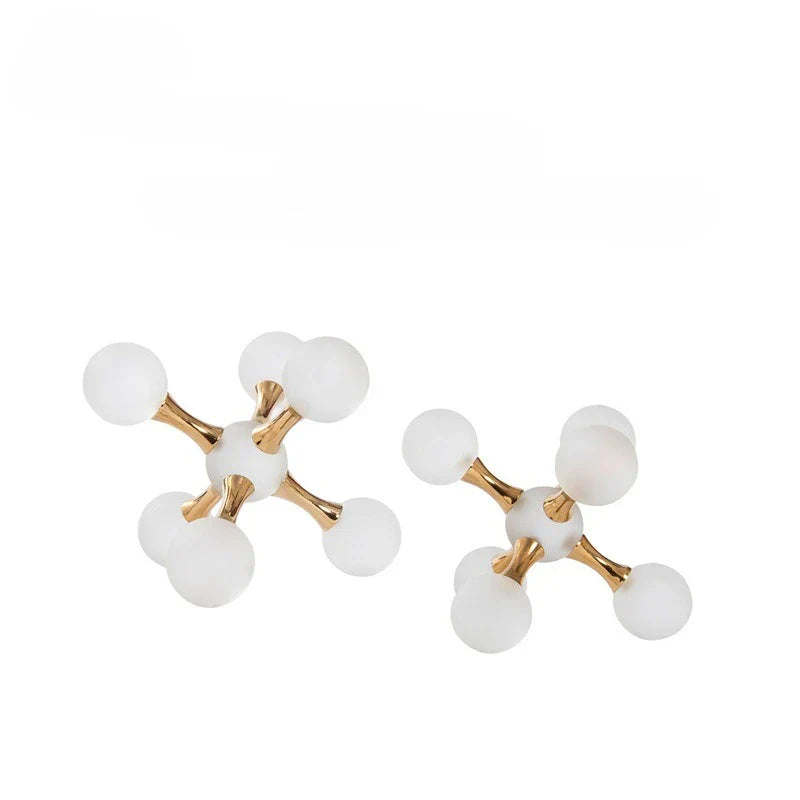 DecorBites™ Crystal Ball Molecule Geometric Metal Ornament Home Decor
