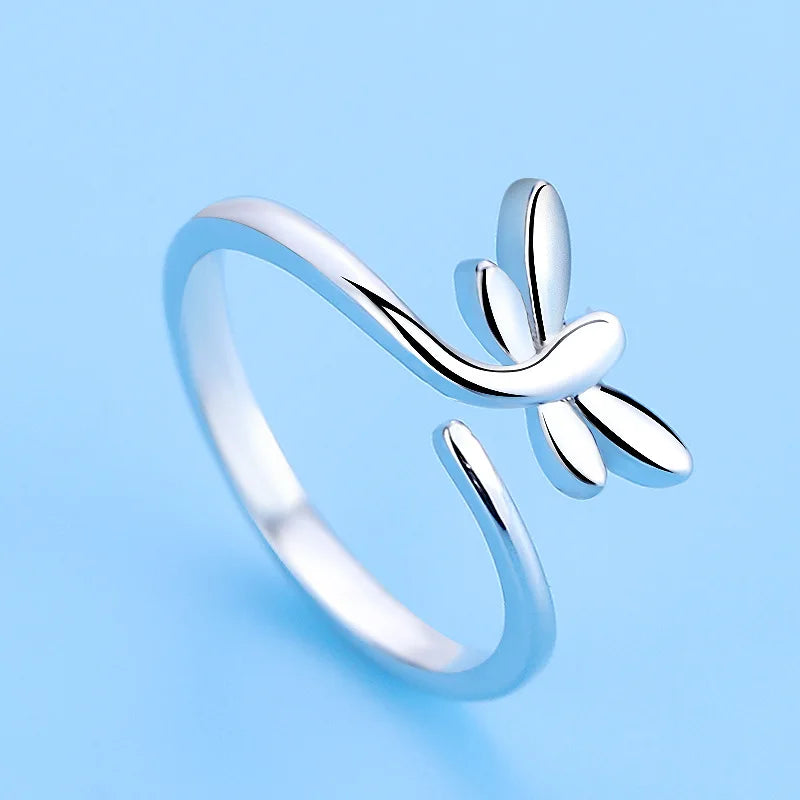 925 Sterling Silver Zircon Adjustable Ring | Women's Cocktail Jewelry