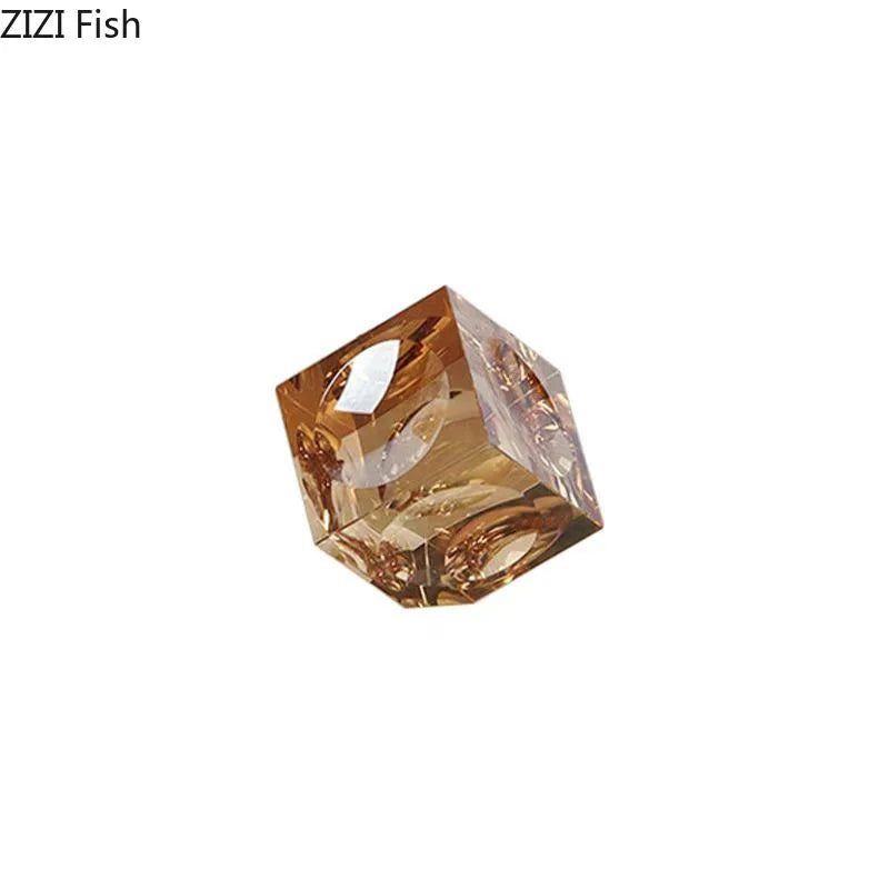 DecorBites™ Crystal Cube Statue Desk Ornament - Creative Room Decor Sculpture