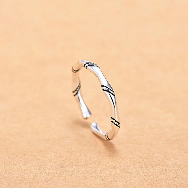 925 Sterling Silver Zircon Adjustable Ring | Women's Cocktail Jewelry