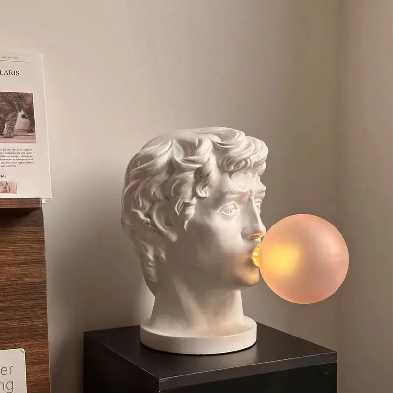 DecorBites™ David Sculpture Table Lamp Modern Lighting Fixture for Home Decoration