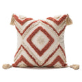 DecorBites™ Geometric Embroidery Boho Cushion Cover Sofa Decorative Pillowcase Canvas Cotton