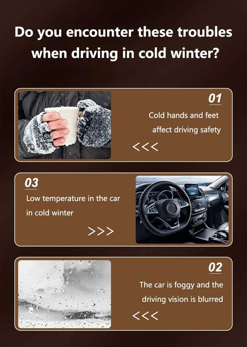 360°rotation 12v/24v Car Heating and Cooling Device