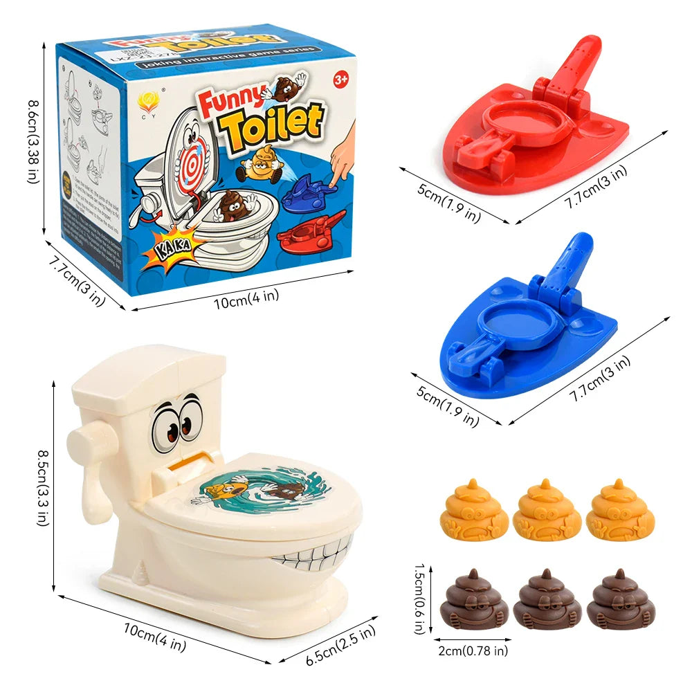 Ejection Toilet Battle Game | Interactive Poop Toy for Kids