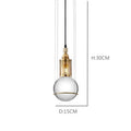 DecorBites™ Crystal Ball LED Pendant Light for Dining Restaurant & Bedroom
