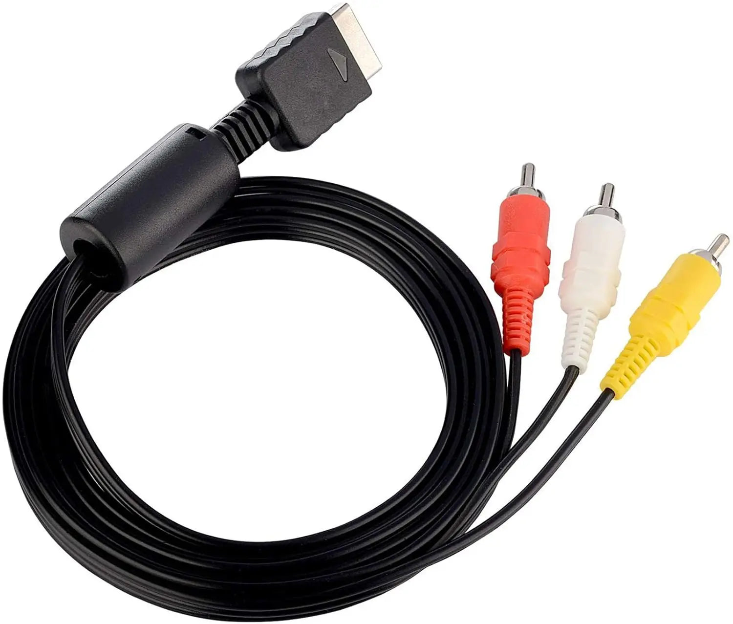 AV to RCA Composite Cable for PS2 PS3 | 6ft Replacement Cord