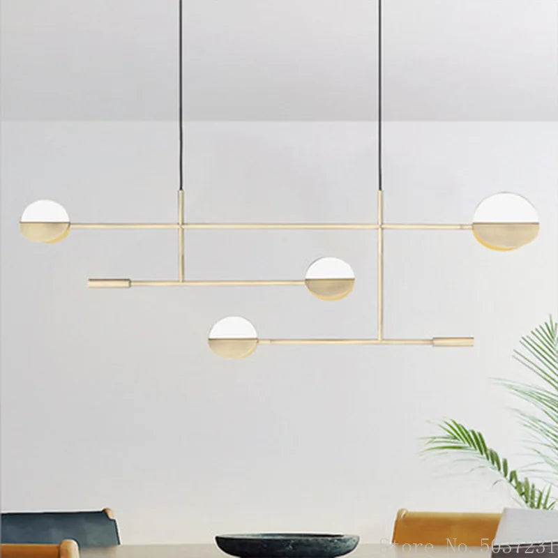 DecorBites™ Geometric Iron Pendant Lamp for Home Decor and Lighting