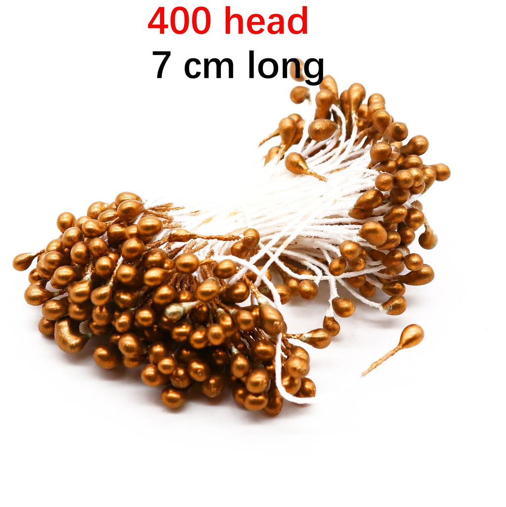 DecorBites™ Gold Hybrid Flower Cherry Stamen Berries Bundle for DIY Decor
