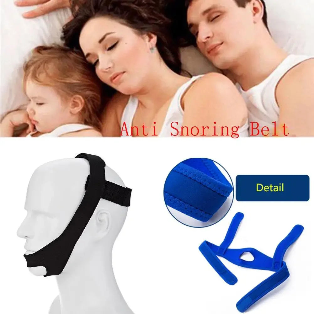 Adjustable Neoprene Anti-Snoring Chin Strap | Sleep Aid for Snoring Relief
