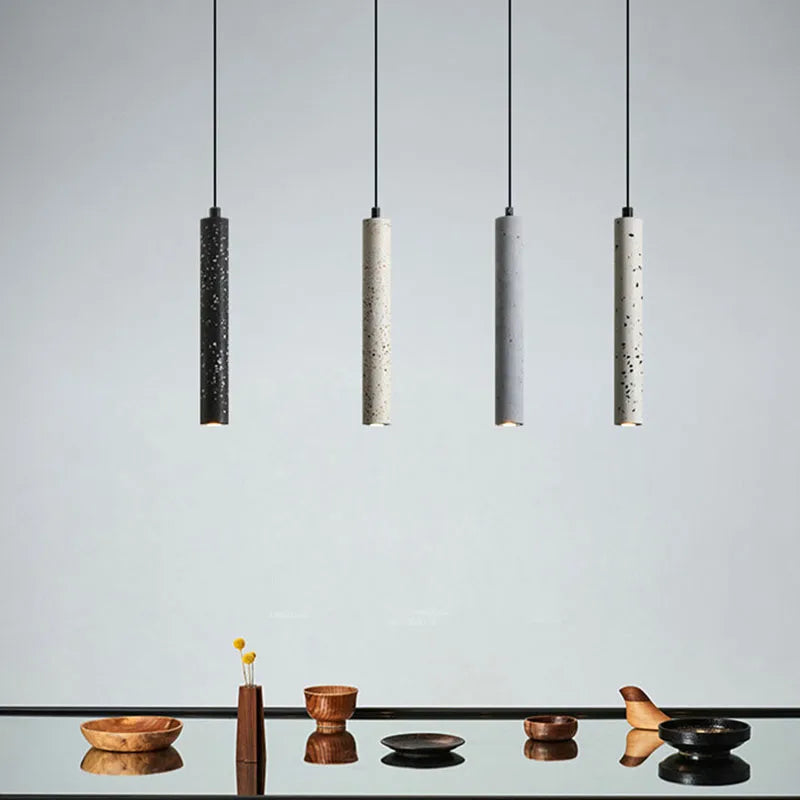 DecorBites™ Industrial Stone LED Pendant Lamp, Adjustable Wire, Colorful Options