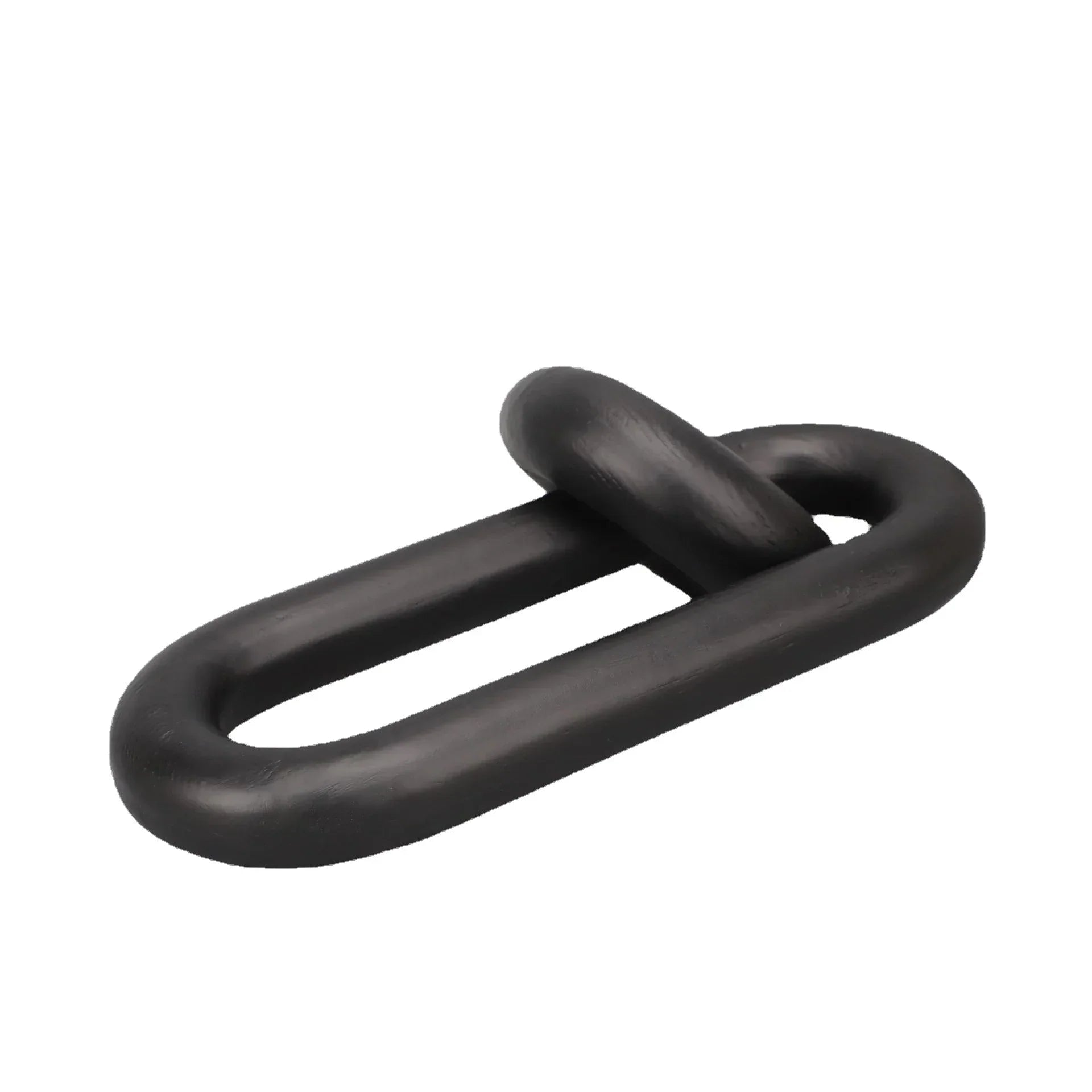 DecorBites™ Black Geometric Resin Ornament Ring Decor Home Figurine