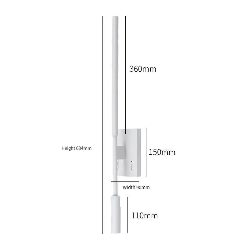 DecorBites™ Decorative LED Wall Lamp for Hotel Model Room, Bedside & Aisle Light