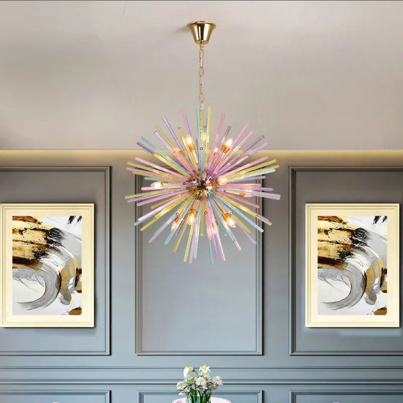 DecorBites™ Dandelion Chandelier Lighting - Nordic Sphere Rainbow Pendant Light, Personalized Creative Design