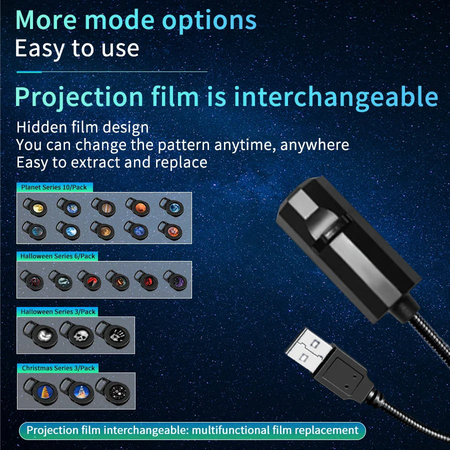 Moon Light Lamp | Projector Night Light for Ceiling Wall Mood Decoration