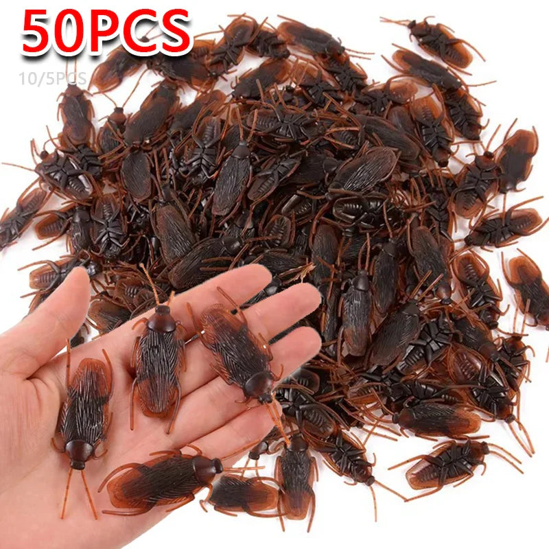 Fake Roach and Bug Set | Halloween Prank Props