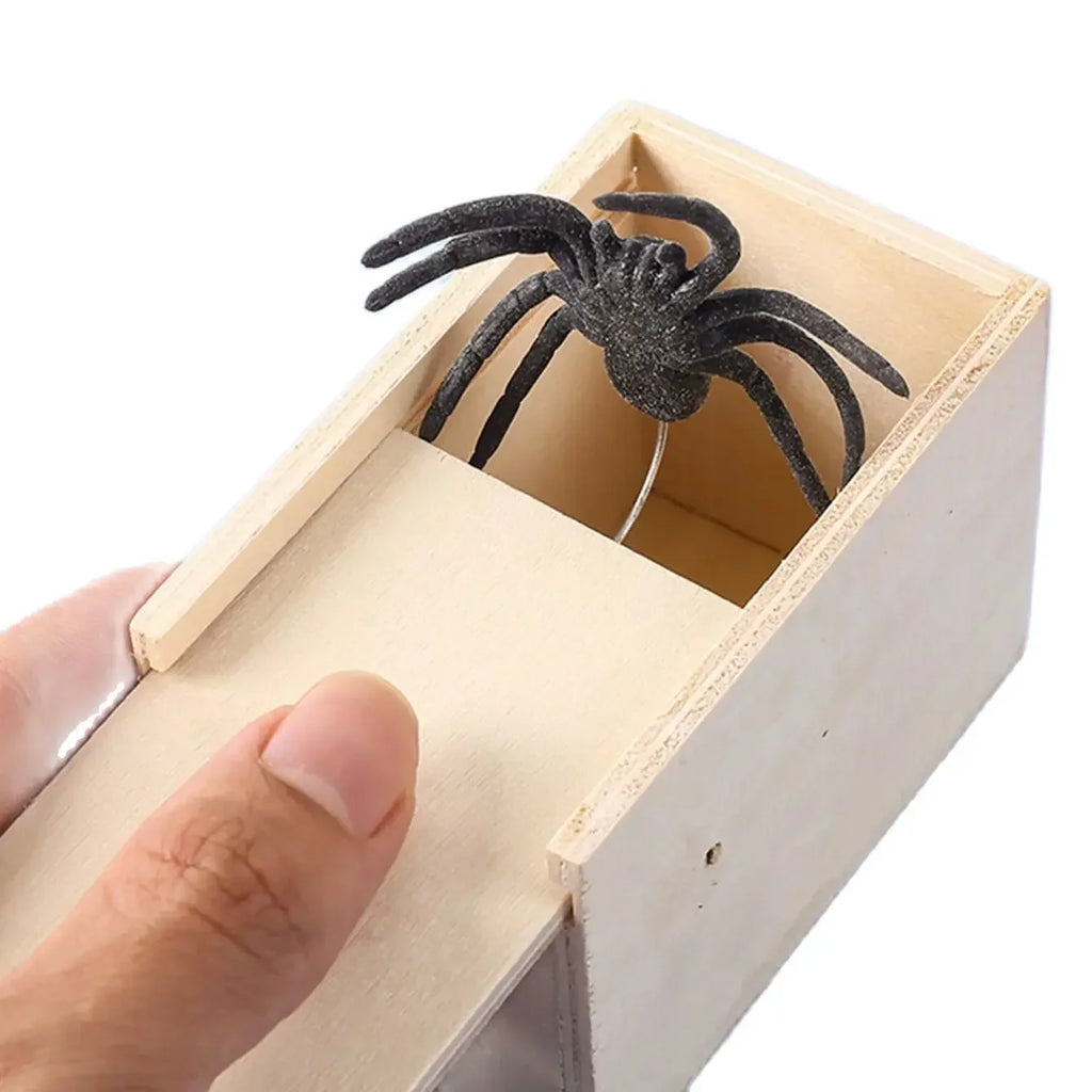 Wooden Surprise Spider Prank Toy | Funny Practical Joke Gift