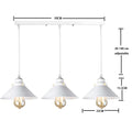 DecorBites™ Industrial Black Pendant Light Dimmable Kitchen Ceiling Fixture