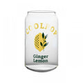 DecorBites™ 350ml Can Shape Glass Cup with Fruit Prints for Tea Coffee Milk Beer
