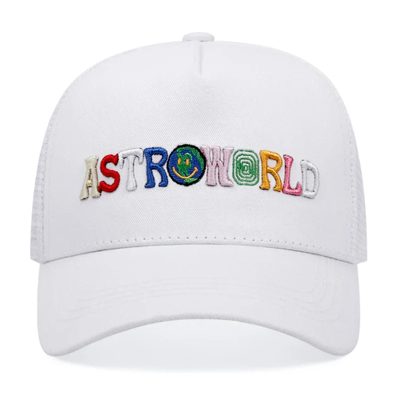 ASTROWORLD Graphic Mesh Baseball Cap | Unisex Breathable Trucker Hat