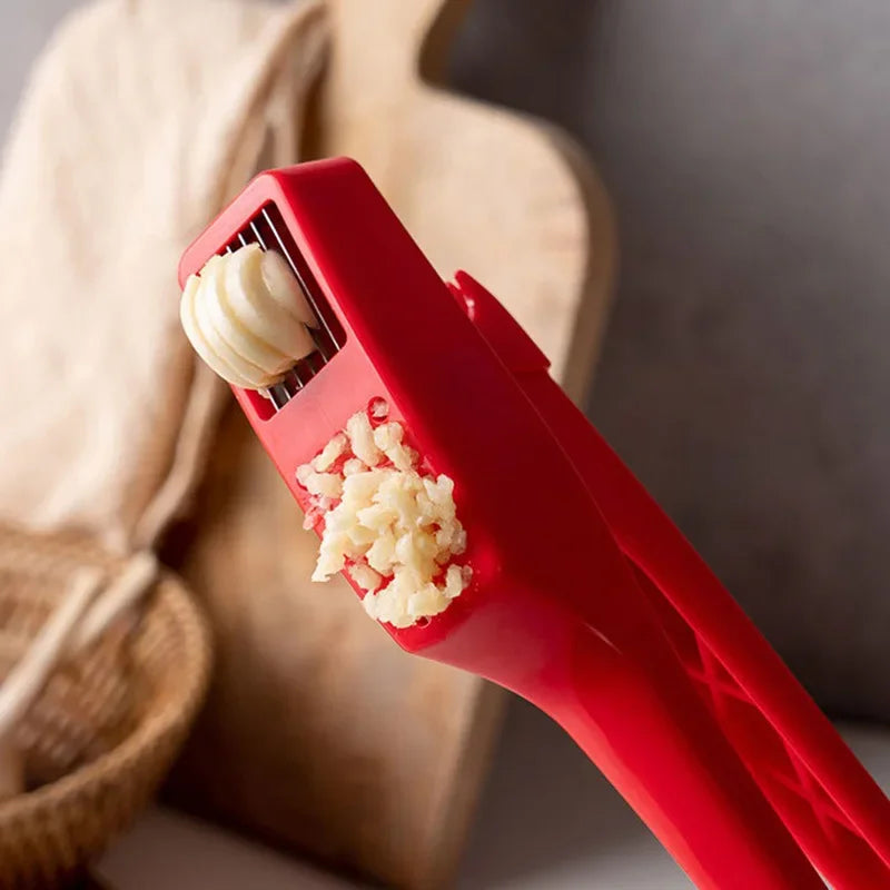 DecorBites™ Garlic Crusher: Multi-Functional Manual Press & Grinder