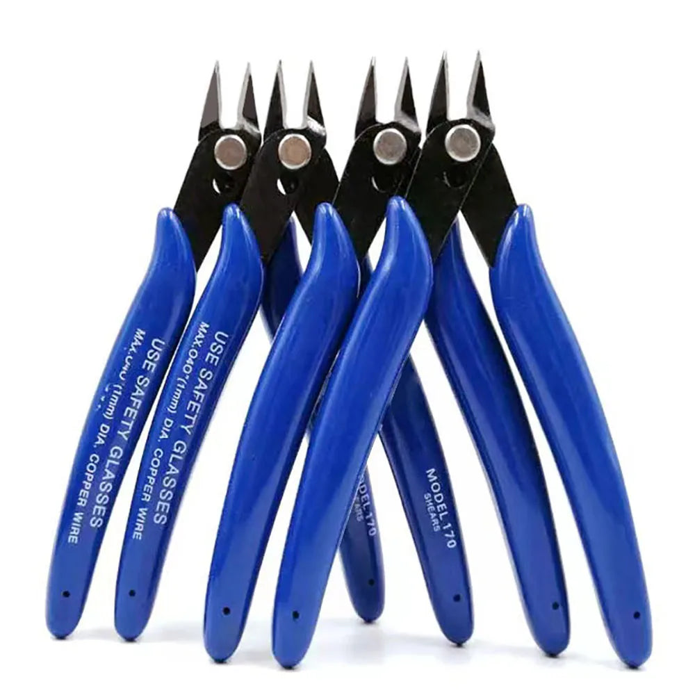 Mini Diagonal Pliers for Wire Cutting | Flush Cutter with Anti-Slip Rubber Handle