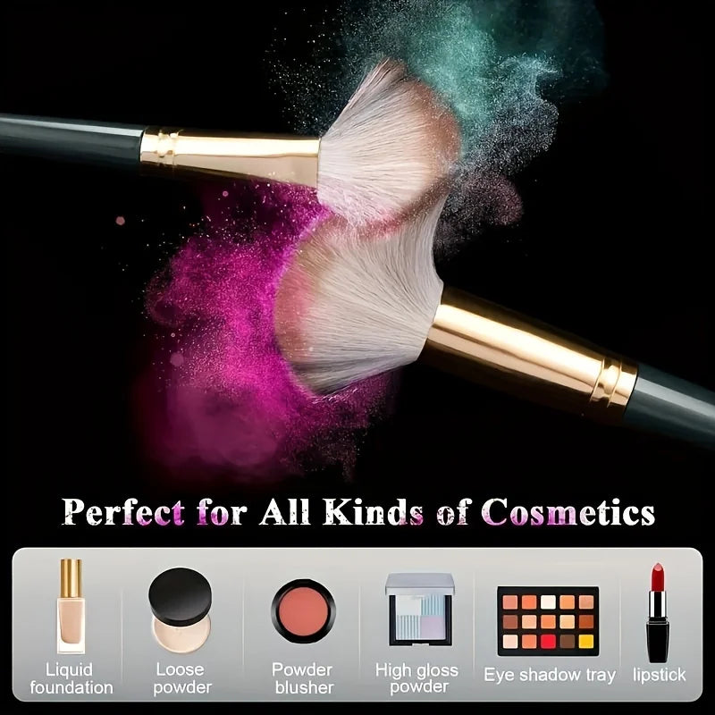 14-Piece Makeup Brush Set | Soft Nylon Bristles Travel Kit