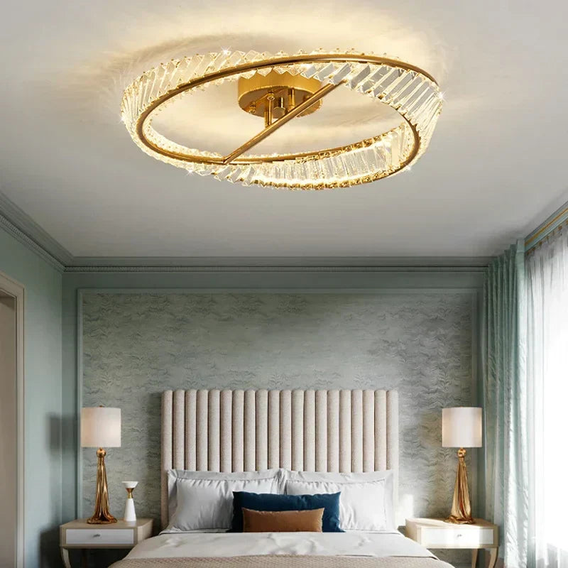 DecorBites™ Crystal LED Ceiling Lights: Modern Luxury Kitchen Dining Room Lighting